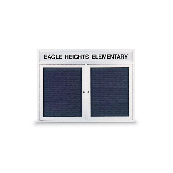 Double Door Enclosed Indoor Letterboard